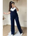 Ön Piramıt Taşlı Takım Lacıvert