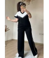 Ön Piramıt Taşlı Takım Siyah