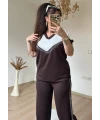 Ön Piramıt Taşlı Takım Kahve