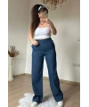 Bel Kemerli Kot Pantalon