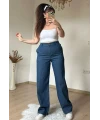 Bel Kemerli Kot Pantalon