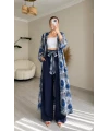 Desenli Tunik Takım Lacivert