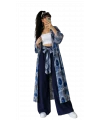 Desenli Tunik Takım Lacivert