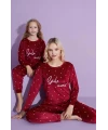 Kadife Puanlı Çocuk Takım Bordo