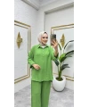 Müslin Pantolon Takım Yeşil