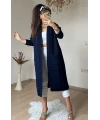Örgü Desen Hırka Lacivert