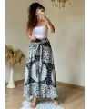 Otantik Desenli Etek Beyaz