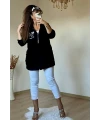 Pullu Kelebek Pelus Mont Siyah