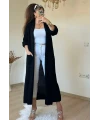 Uzun Salaş Hırka Siyah