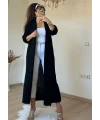 Uzun Salaş Hırka Siyah