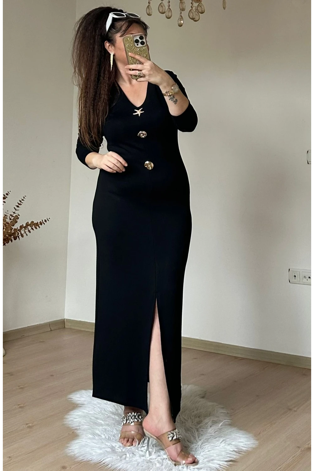 Deniz Yıldızı Elbıse Siyah