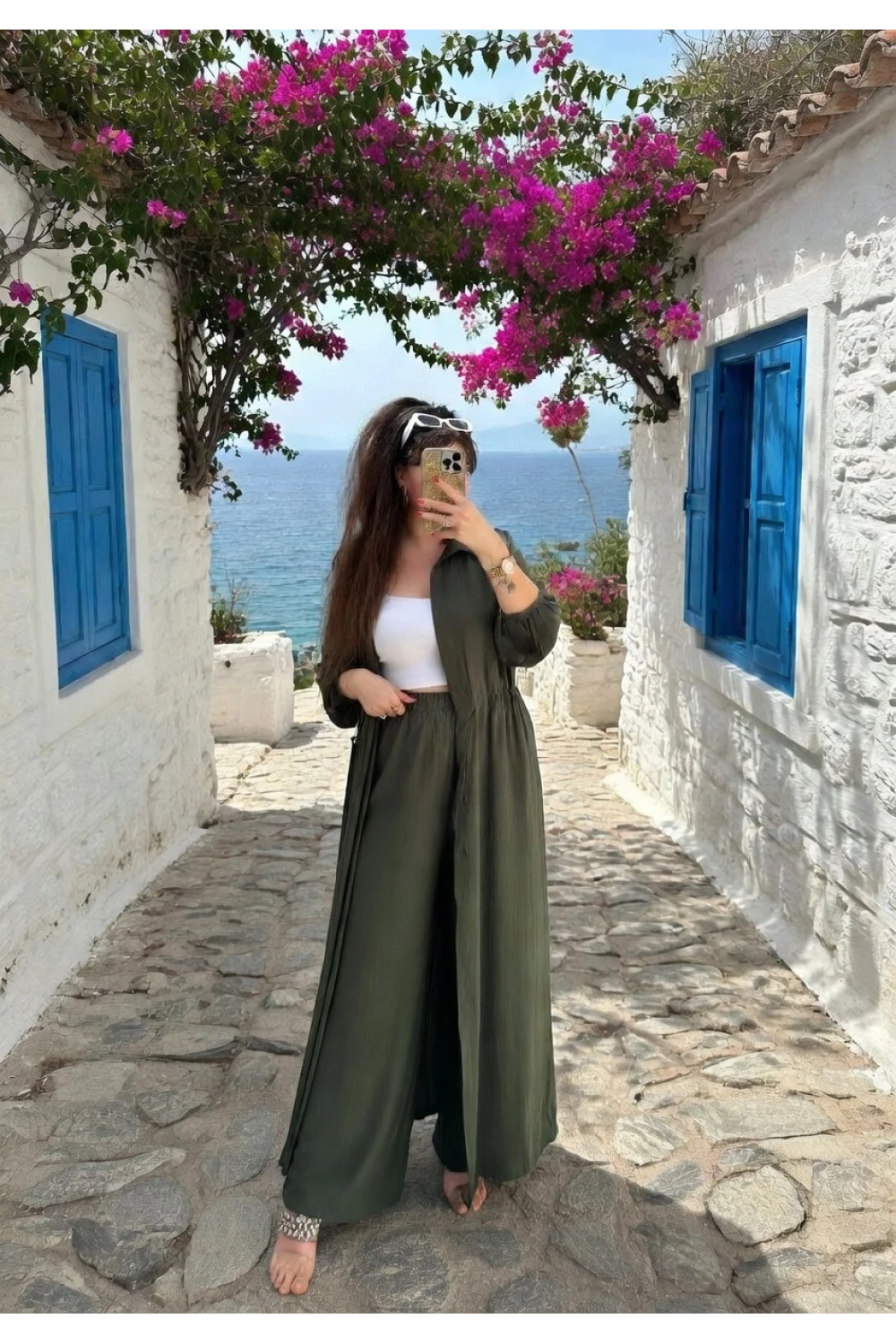 Bel Bağcıklı Tunık Takım Haki