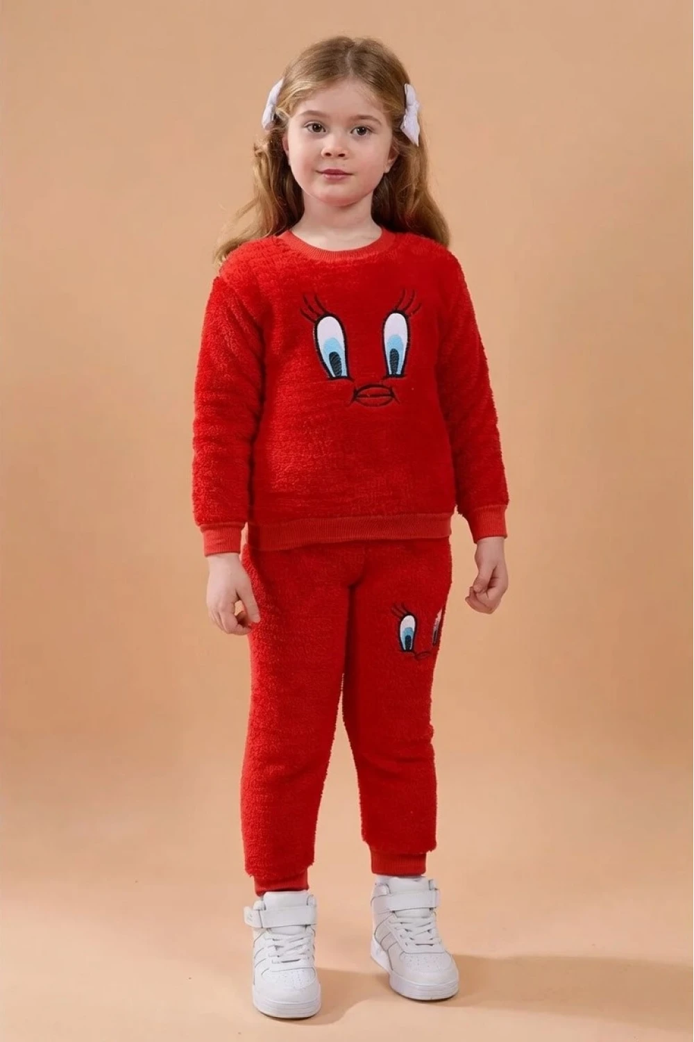 Tweety Kırmızı Çocuk Peluş Takım