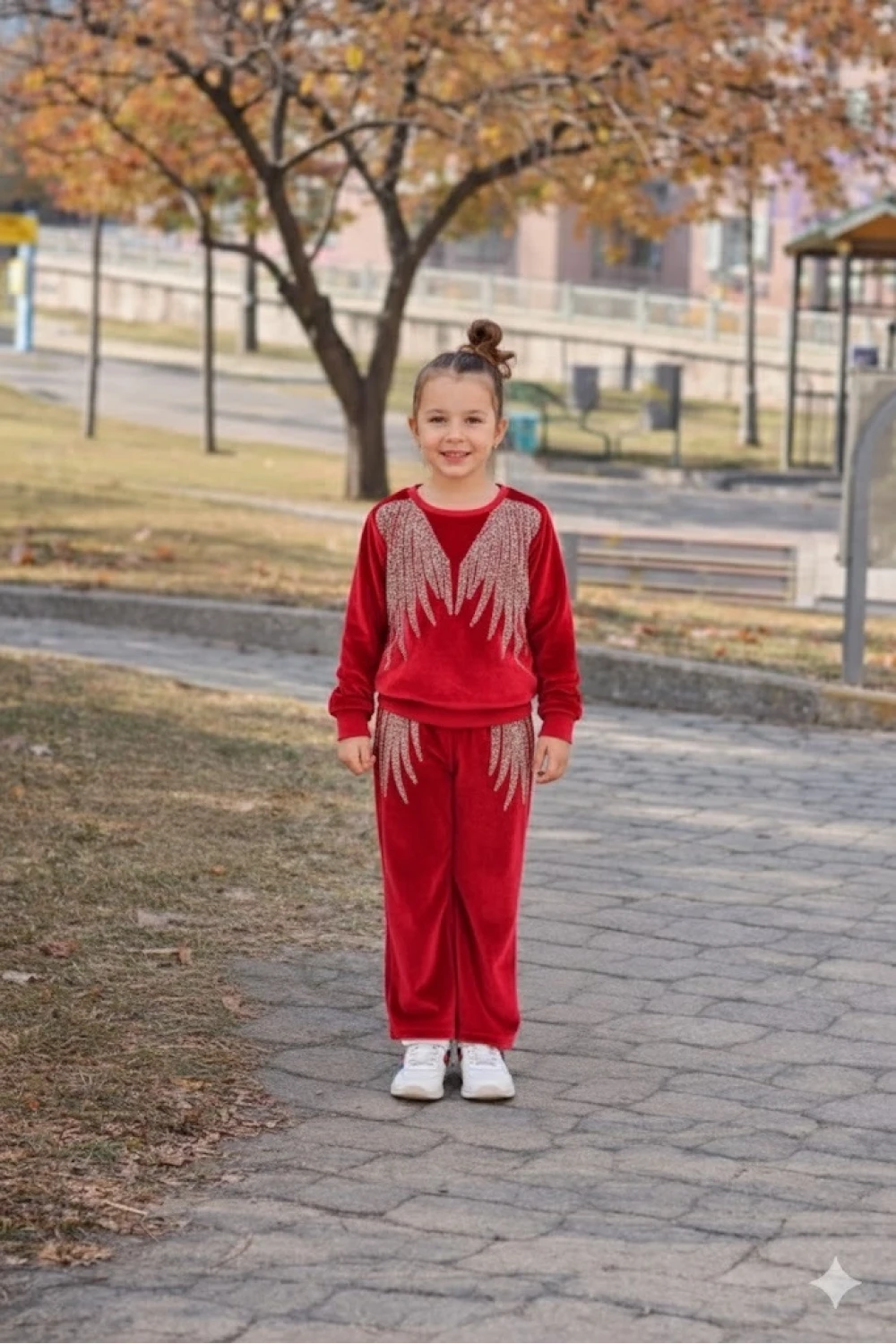Kız Çocuk Angel Kadife Takım