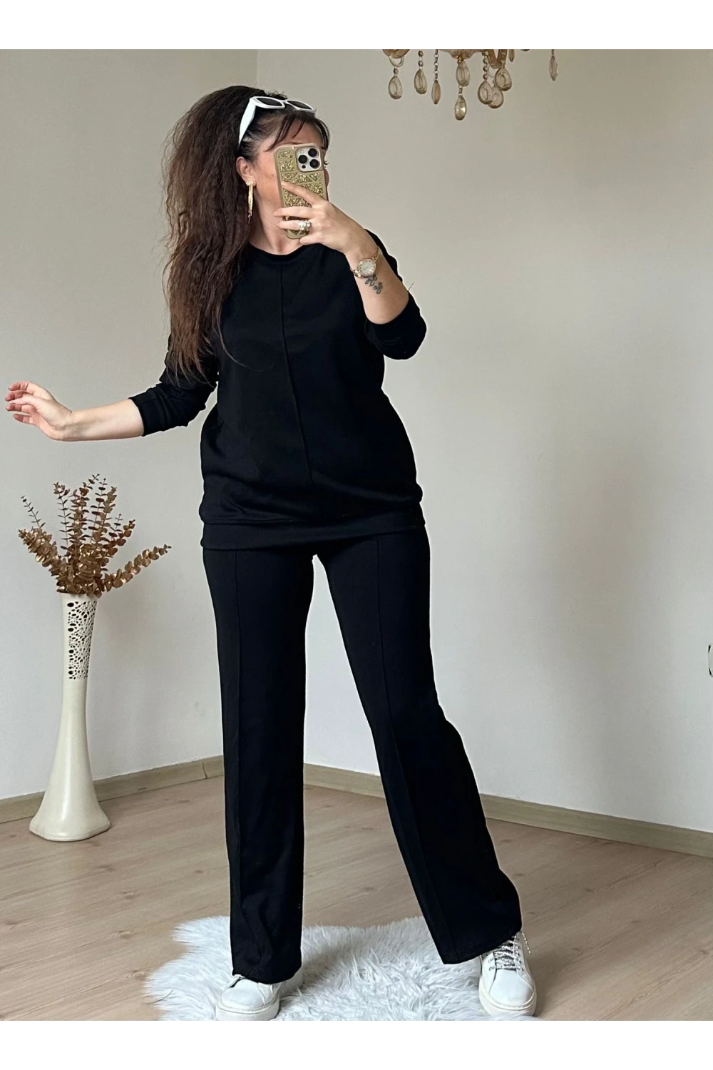 Düz Spor Takım Siyah