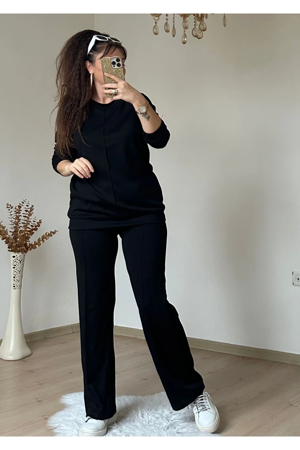 Düz Spor Takım Siyah