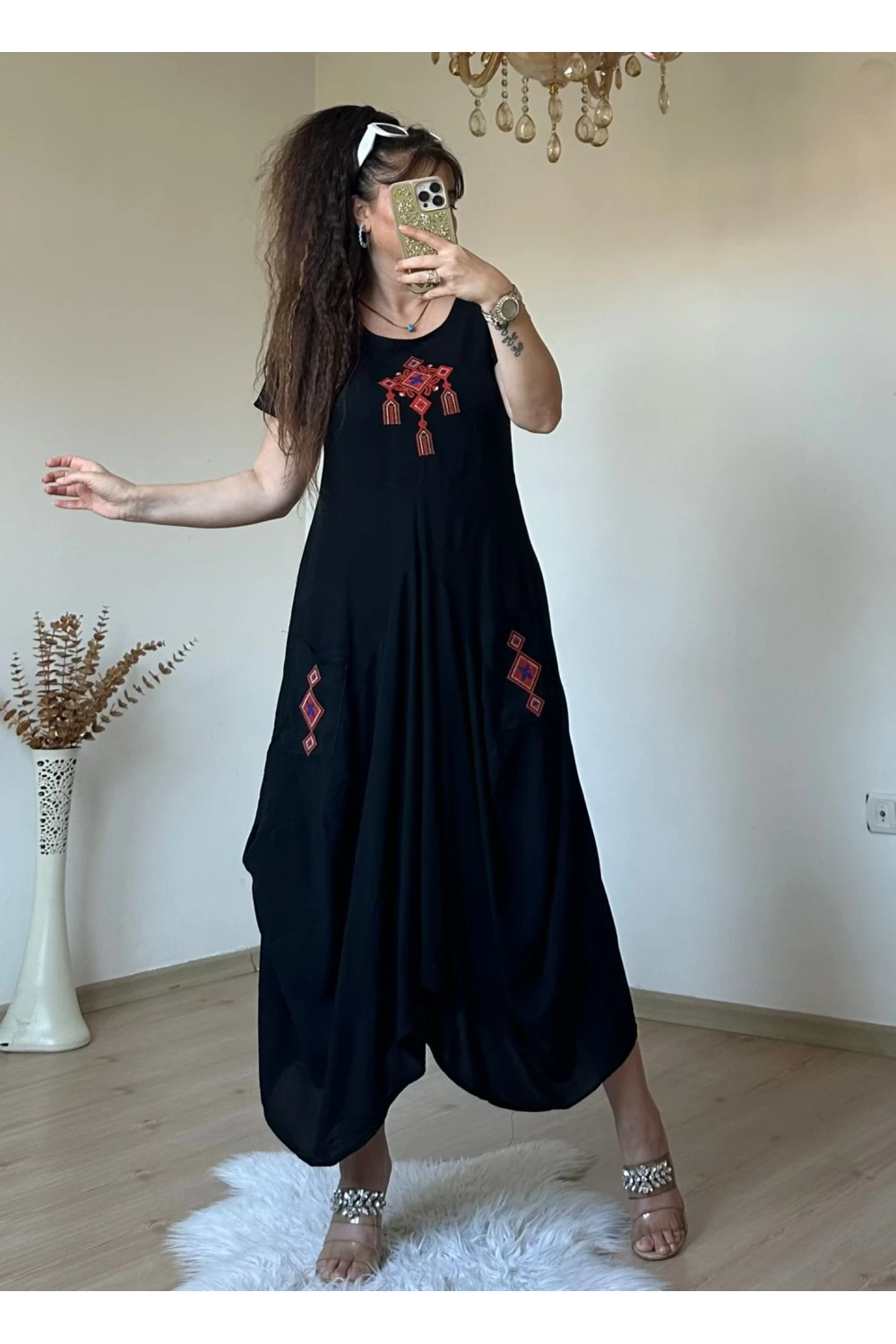 Nakış İslemelı Şalvar Elbise