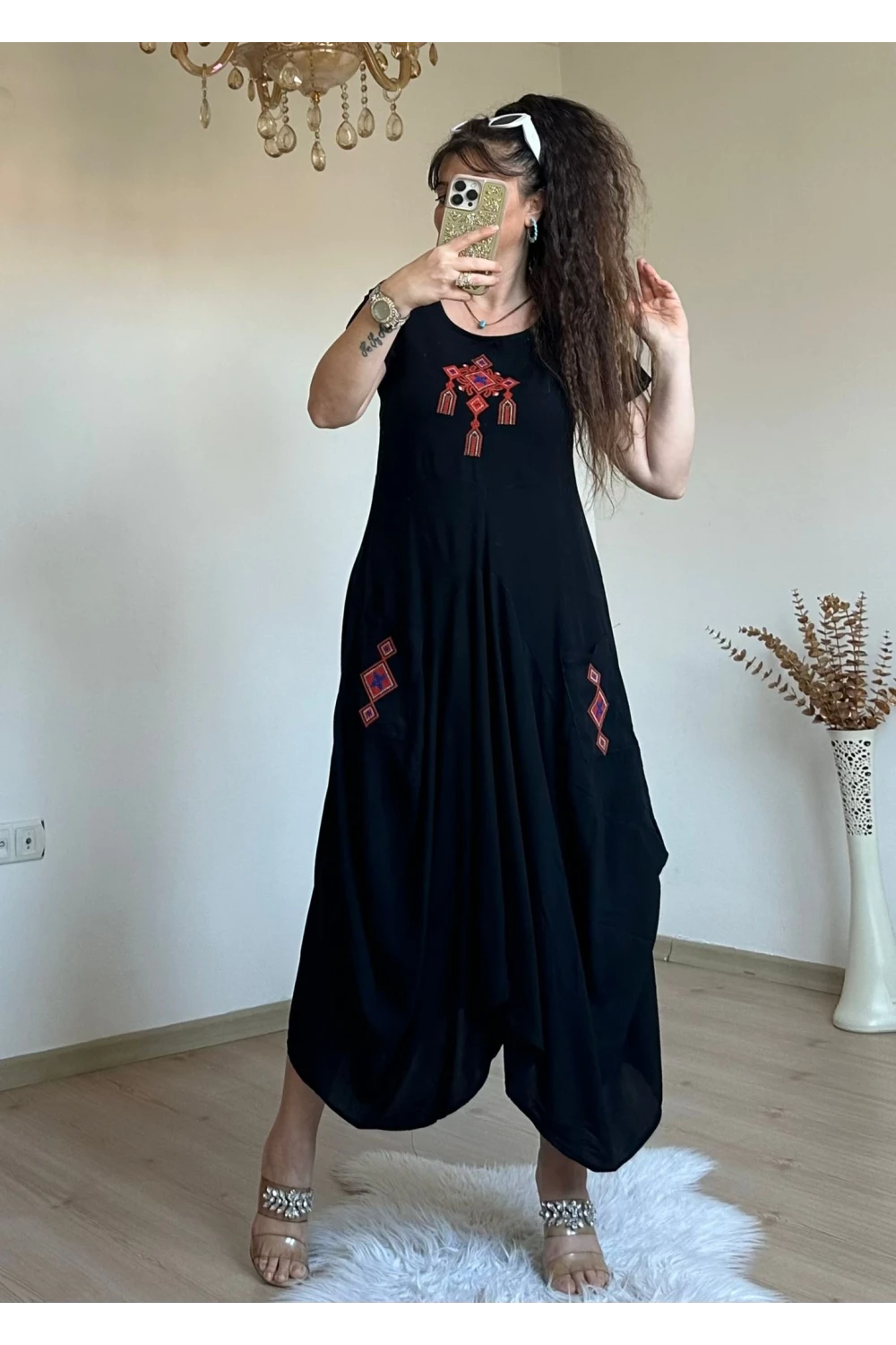 Nakış İslemelı Şalvar Elbise