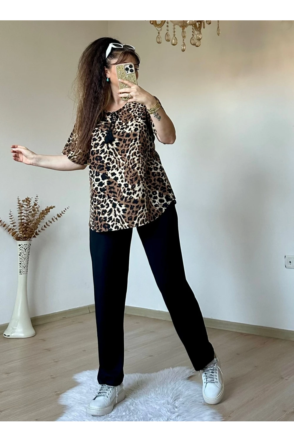 Yaka Bağlamalı Leopar Takım