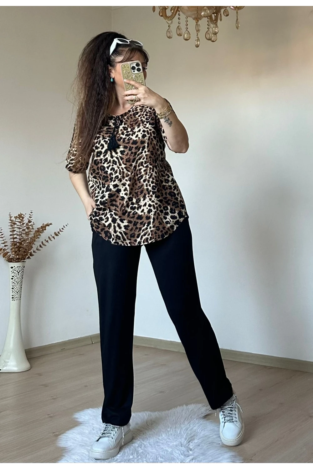 Yaka Bağlamalı Leopar Takım