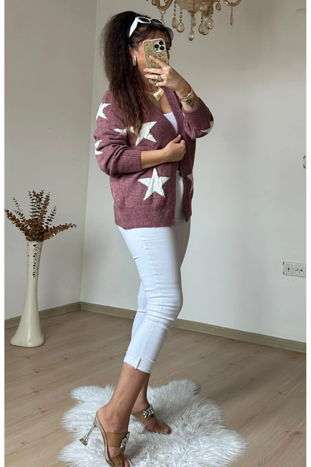 Yıldız Triko Hırka Gül Kurusu