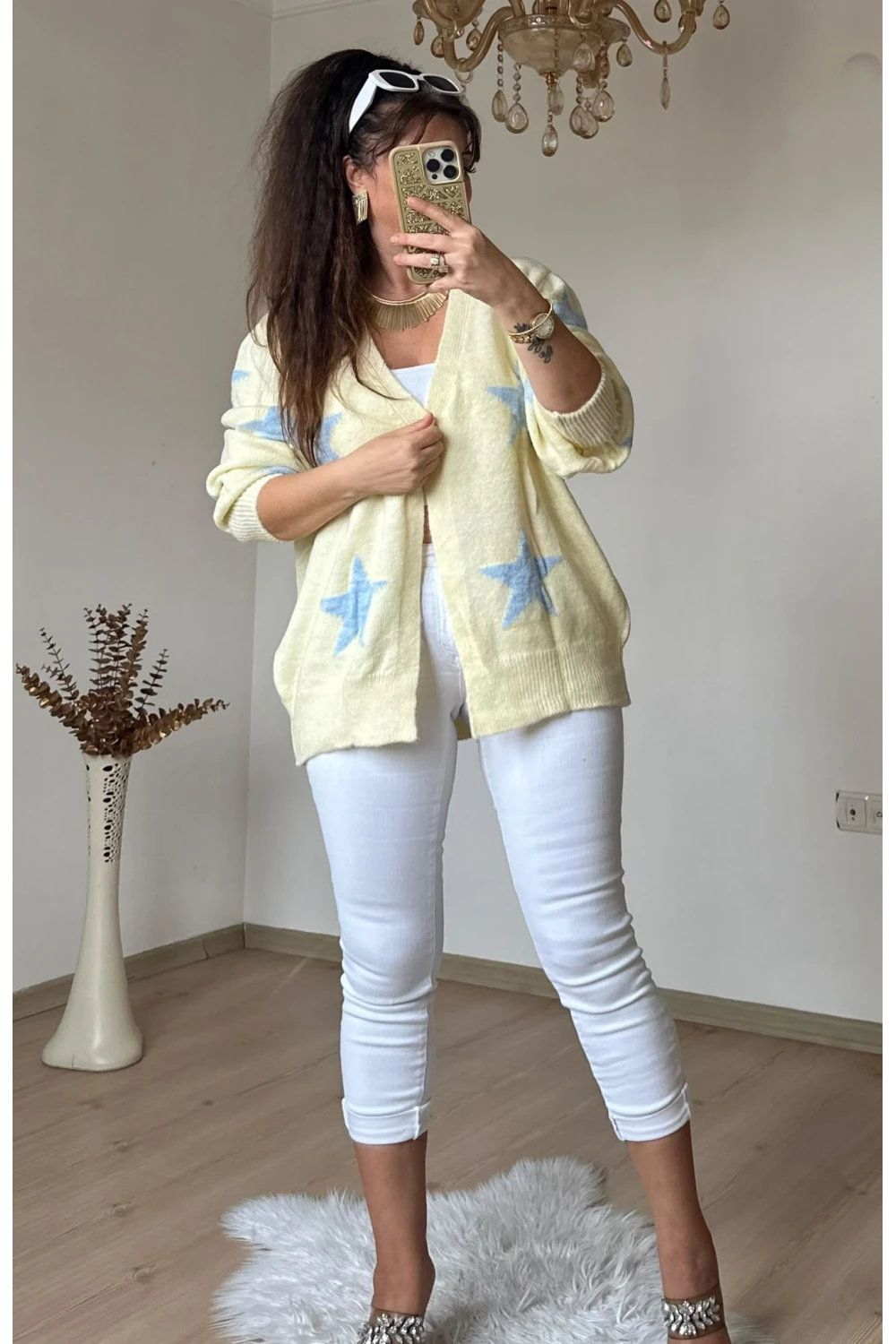 Yıldız Triko Hırka Sarı