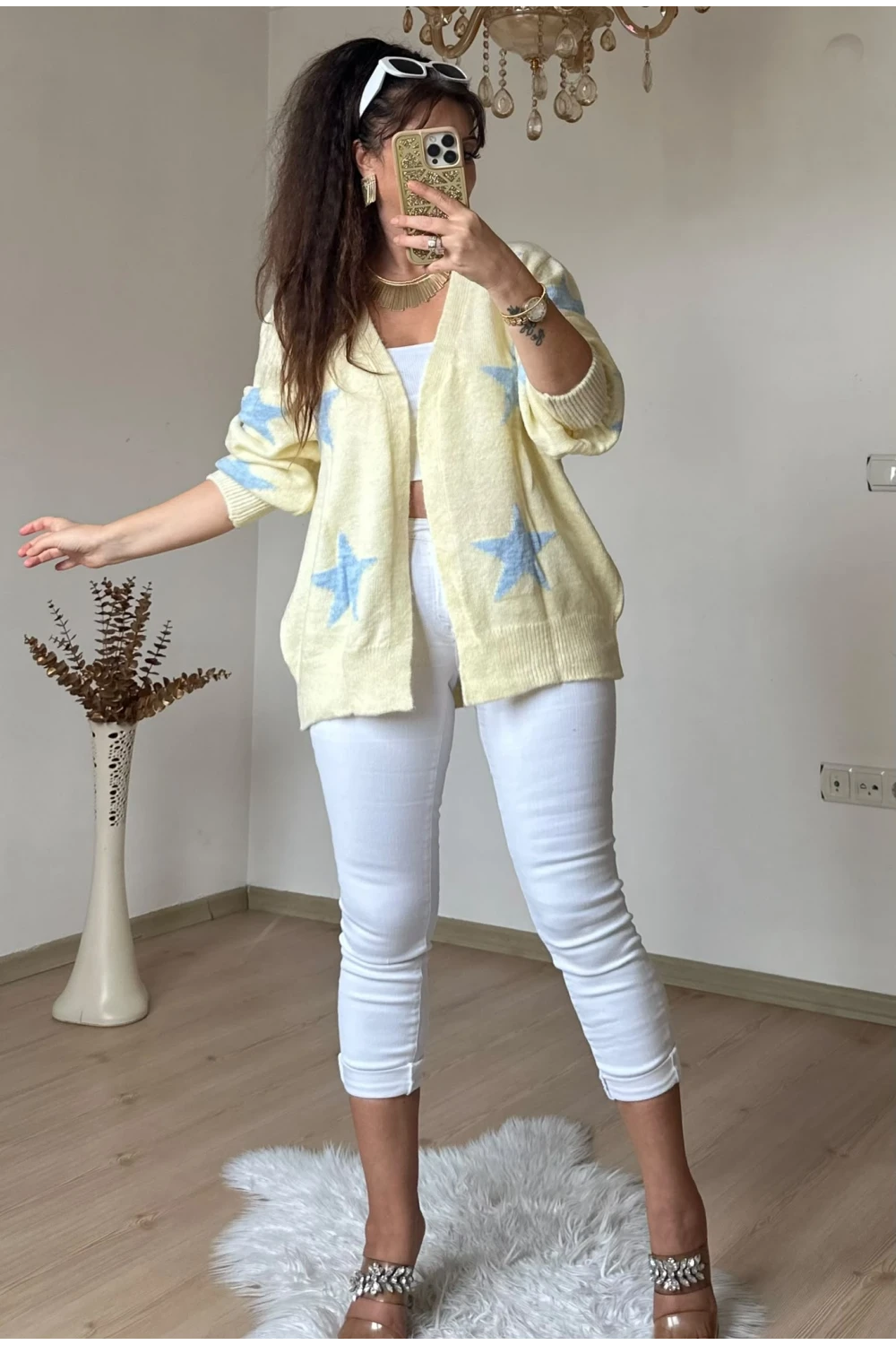 Yıldız Triko Hırka Sarı