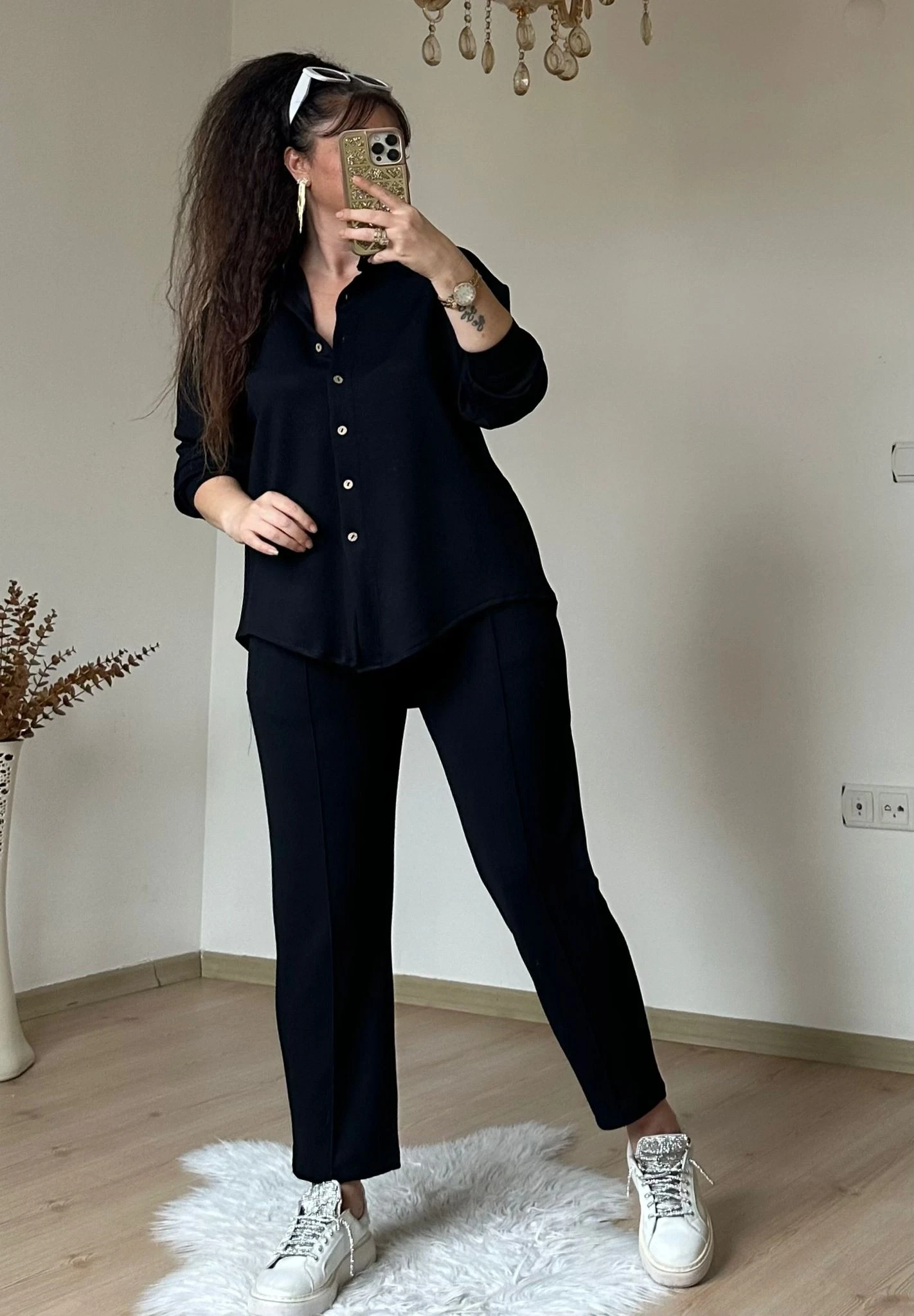 Gomleklı Spor Takım Siyah