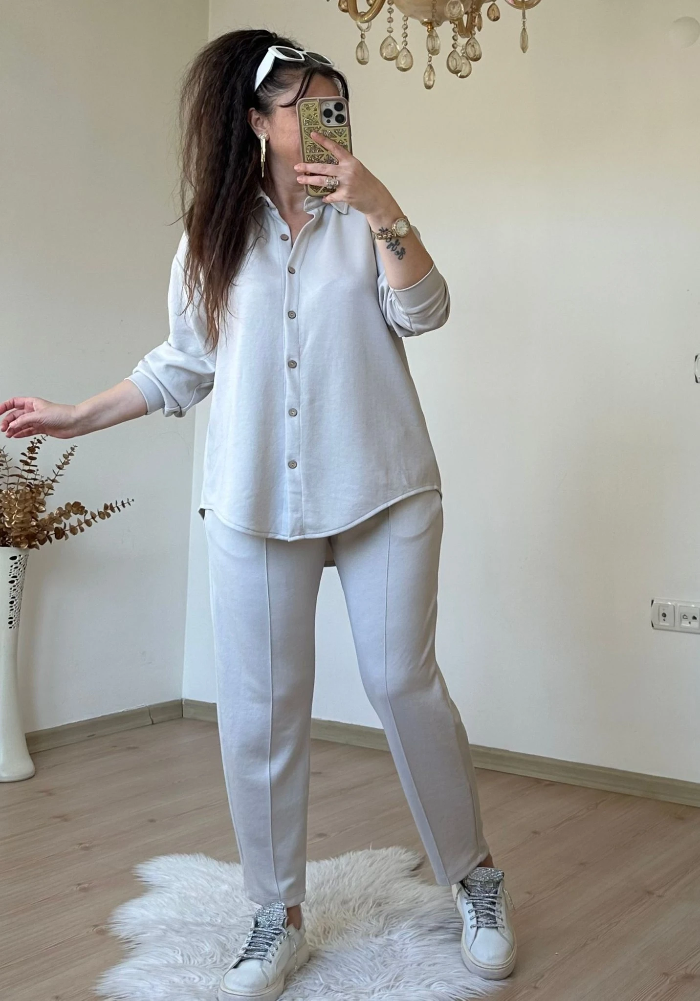 Gomleklı Spor Takım Bej