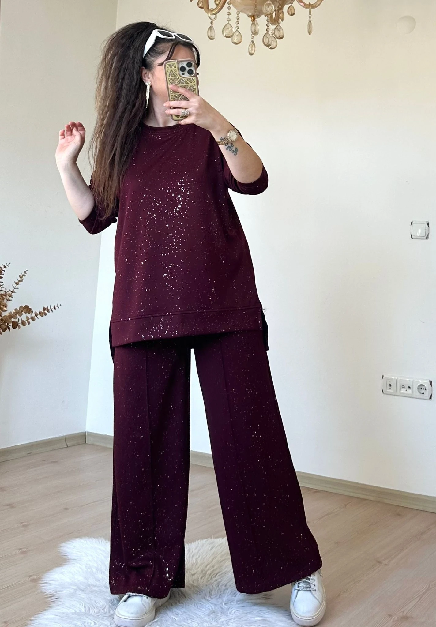 Simli Spor Takım Bordo