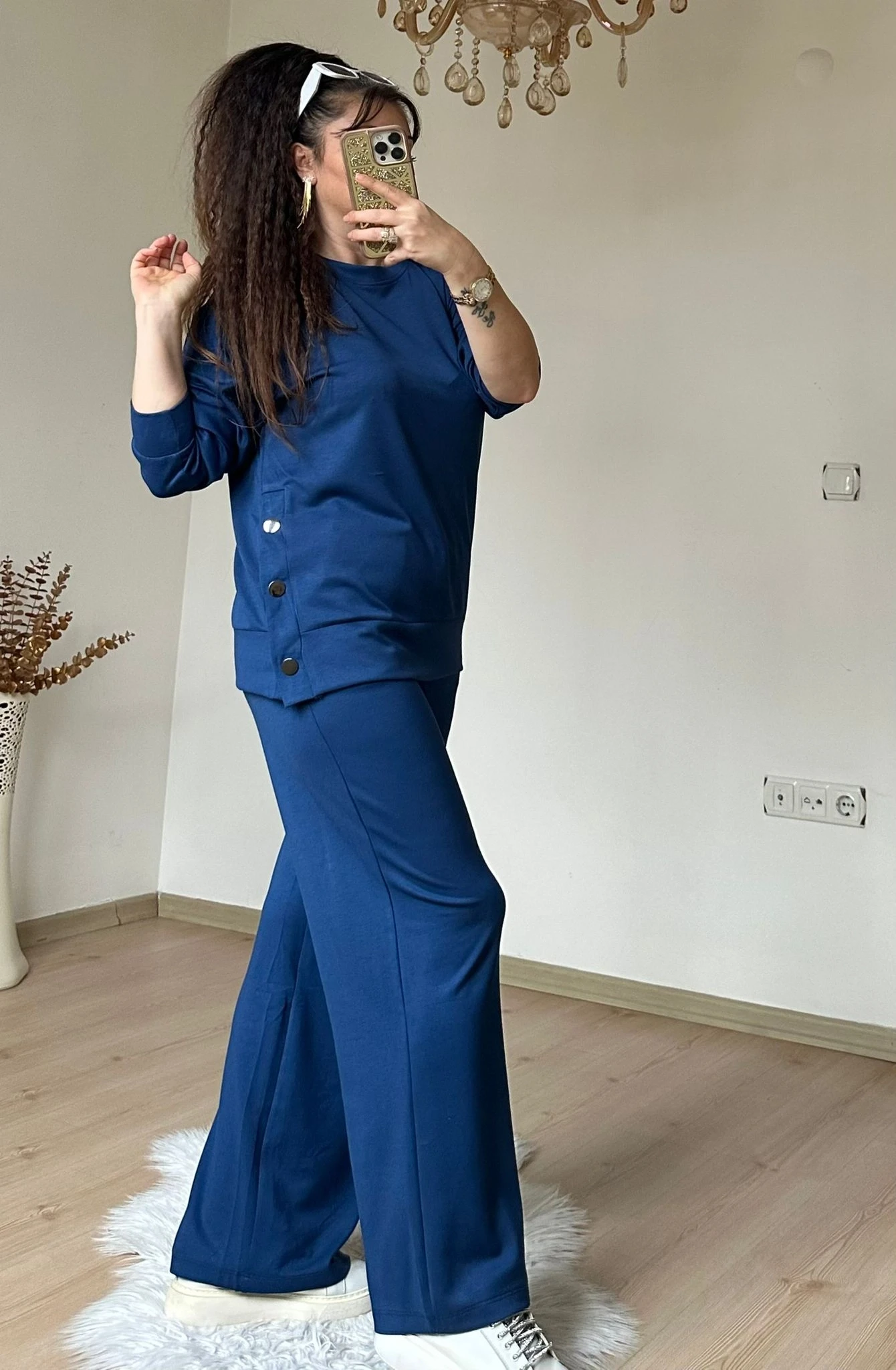 Bol Paça Çıtçıtlı Takım Mavi