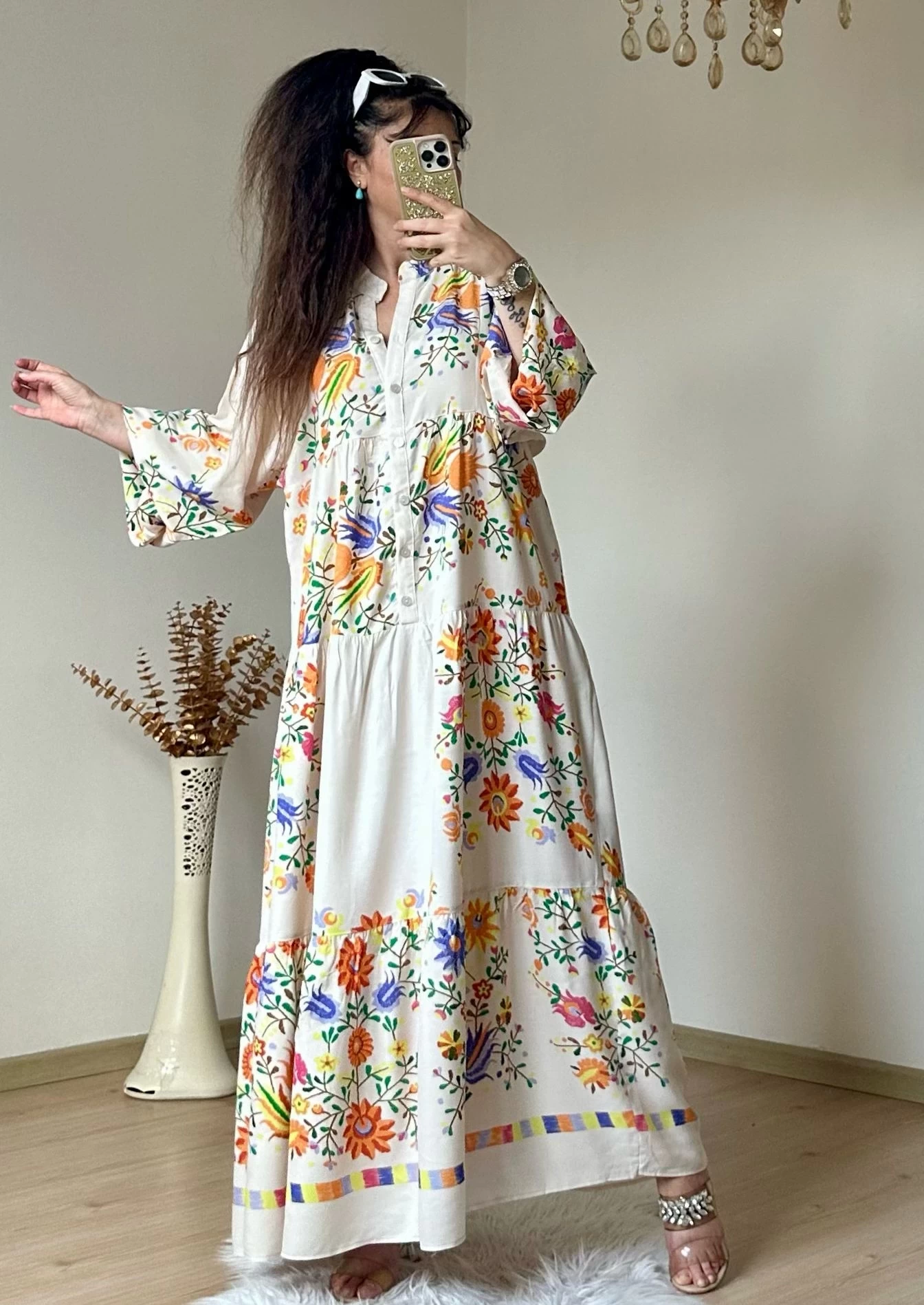 Bahar Elbise Krem