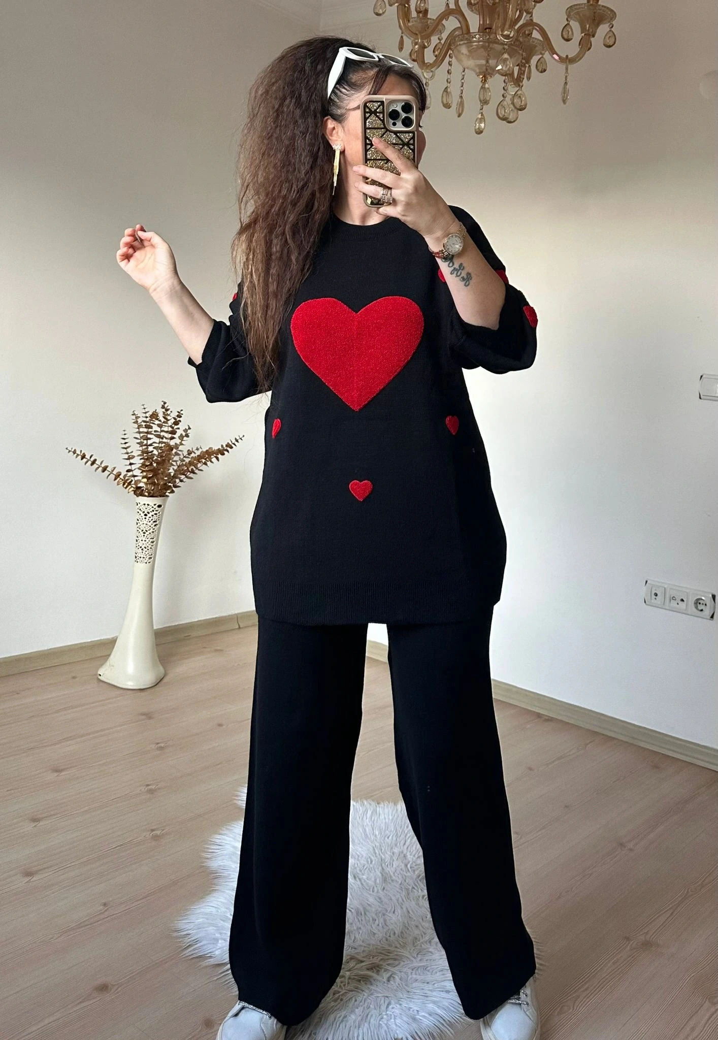 Kalpli Aşk Takım Siyah