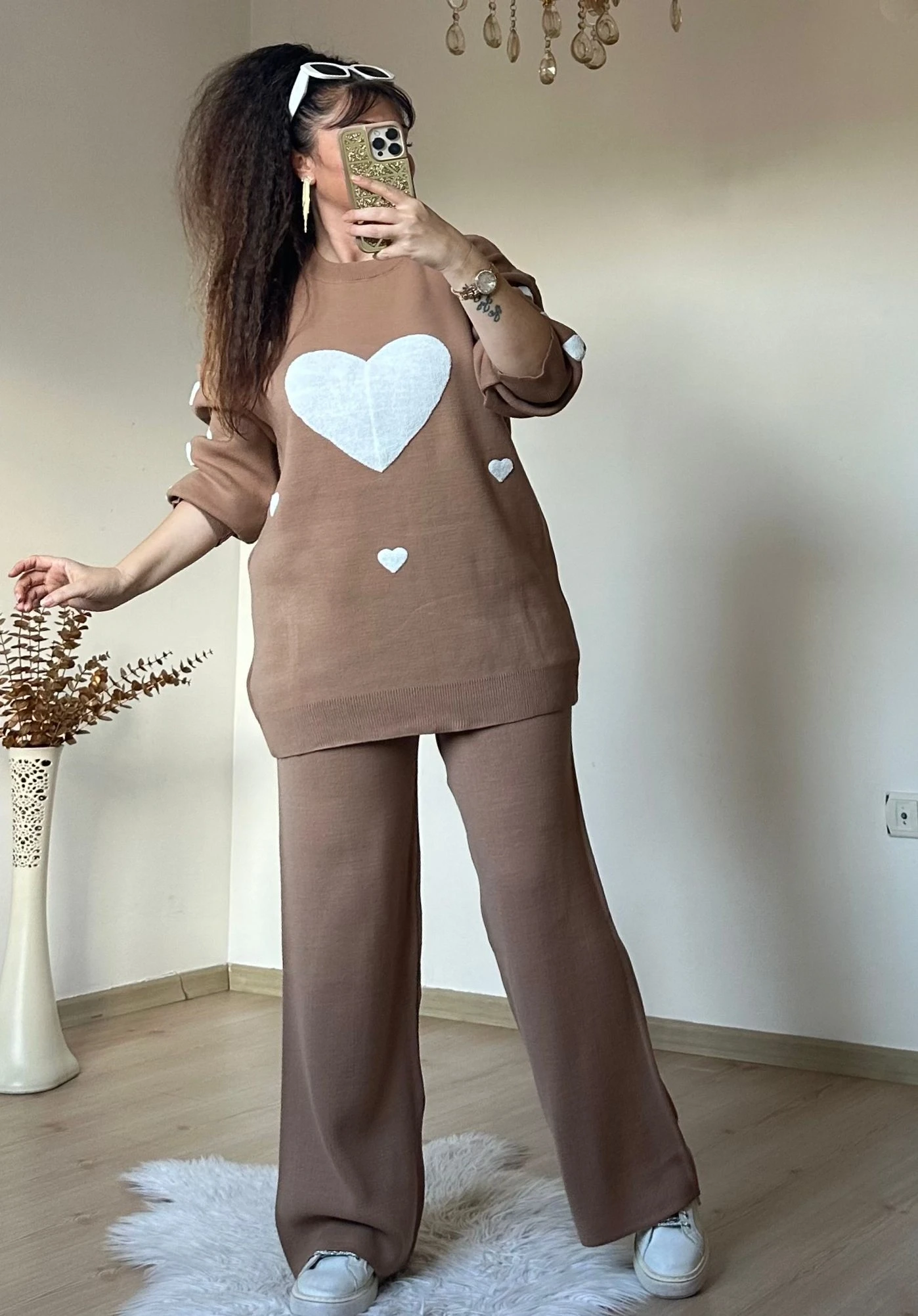 Kalpli Aşk Takım Bej