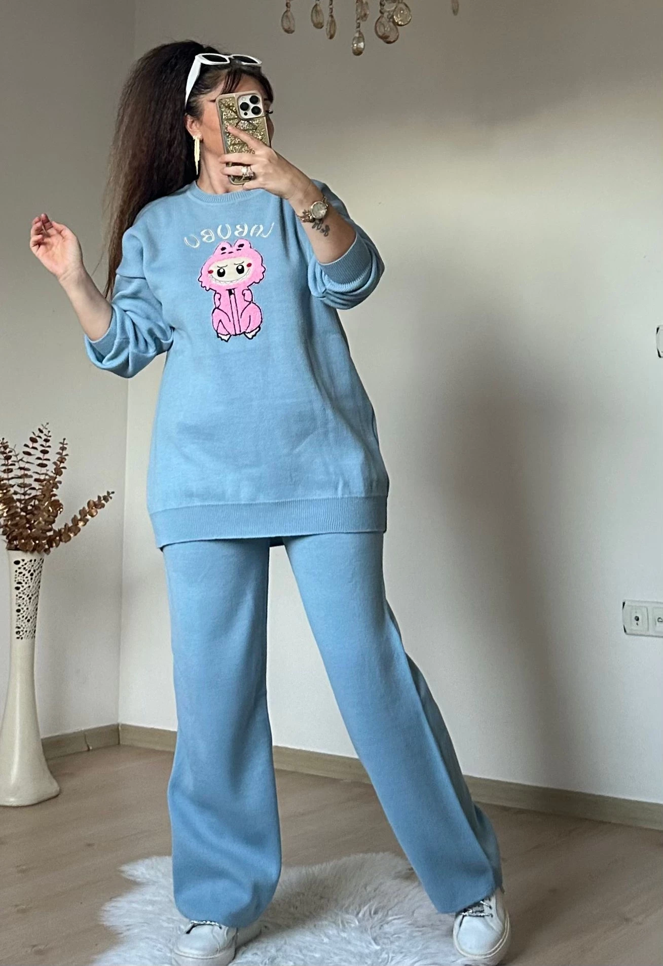 Karakter Baskılı Tiriko Takım Mavi