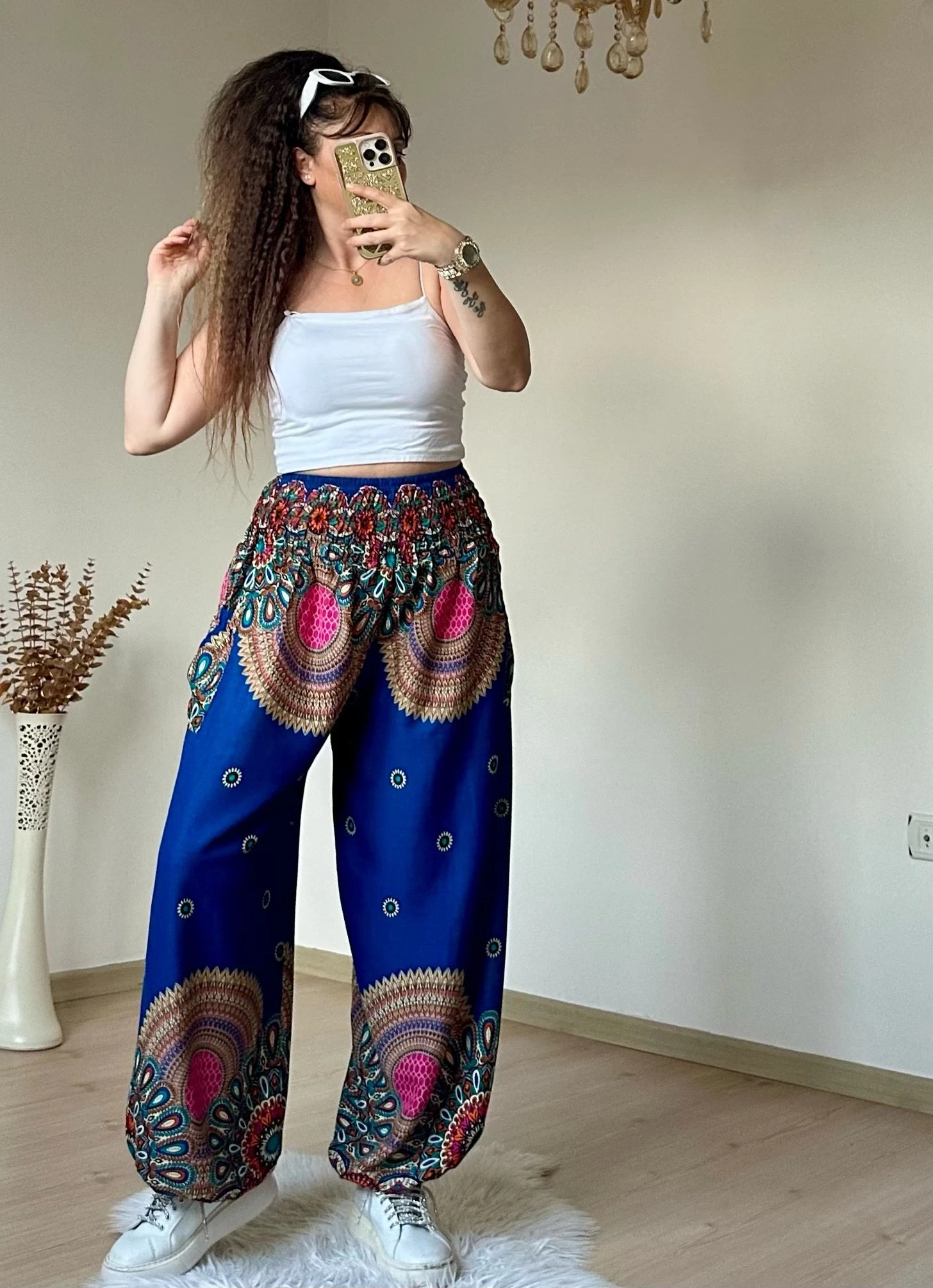 Mavi Bohem Şalvar