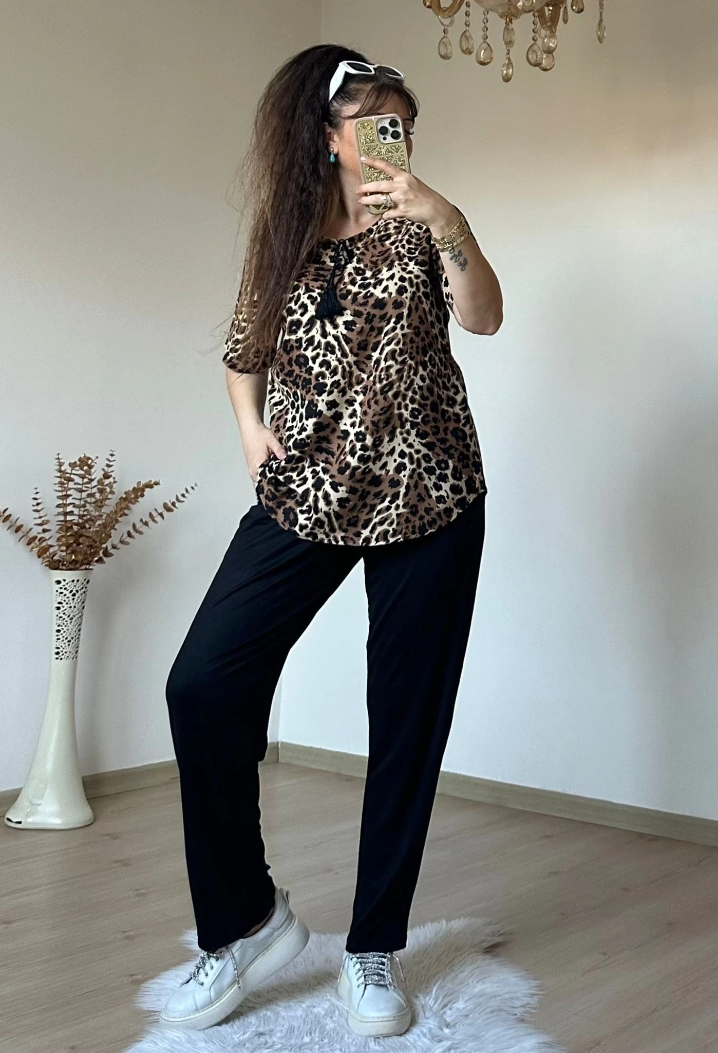 Yaka Bağlamalı Leopar Takım