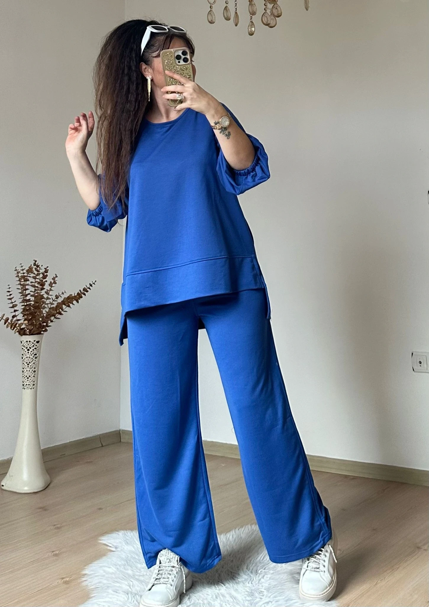 Yan Yırtmaçlı Spor Takım Mavi