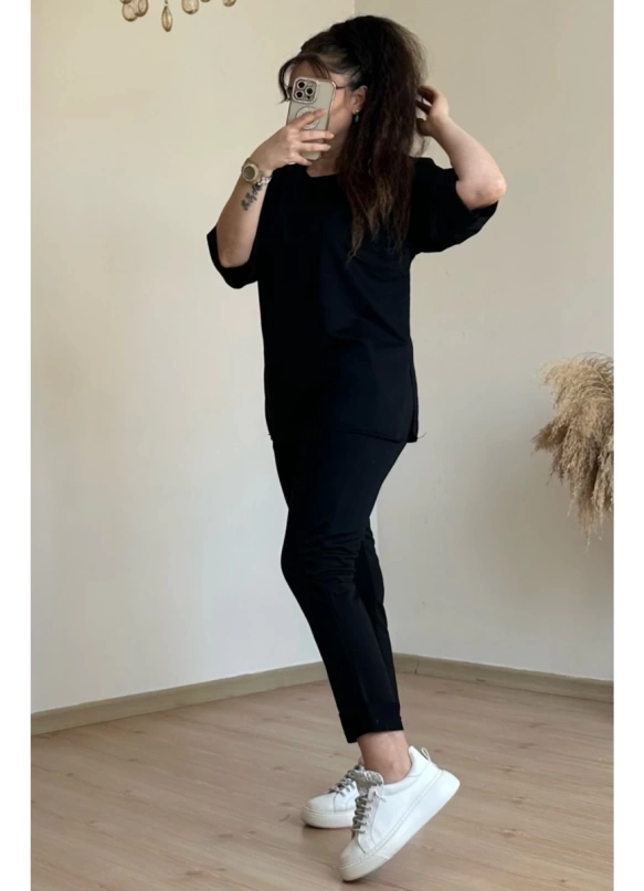 Duble Paça Takım Siyah