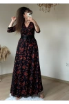 Full-Length Kokina Pattern Dress