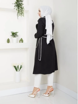 Siyah Kaşe Kaban