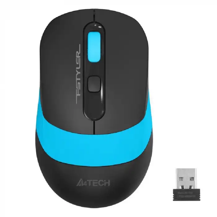 A4 Tech Fg10 (mavi) Fstyler 2,4ghz Kablosuz Optik Mouse, 10-15metre, 4 Buton, Nano Alıcı
