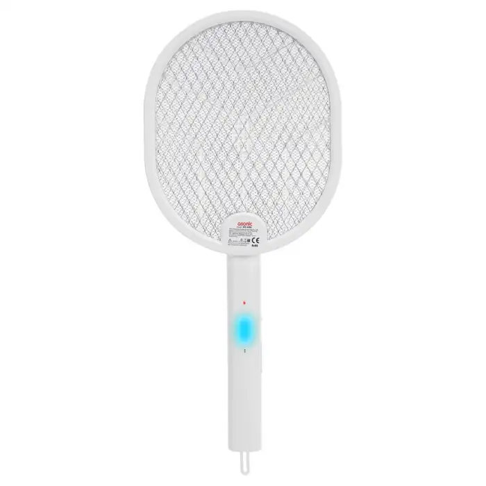 Asonıc As-a26, Beyaz, 3000v, Raket Tipi, Uv Mor Işıklı, 1200mah, Bataryalı, Şarj Edilebilir, Katlanabilir, Sinek Öldürücü
