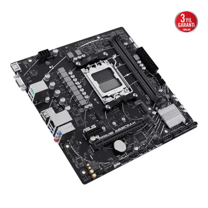 Asus Prıme A620m-k, 2xddr5, 1x M.2, D-sub, Hdmı, Am5 Soket Anakart