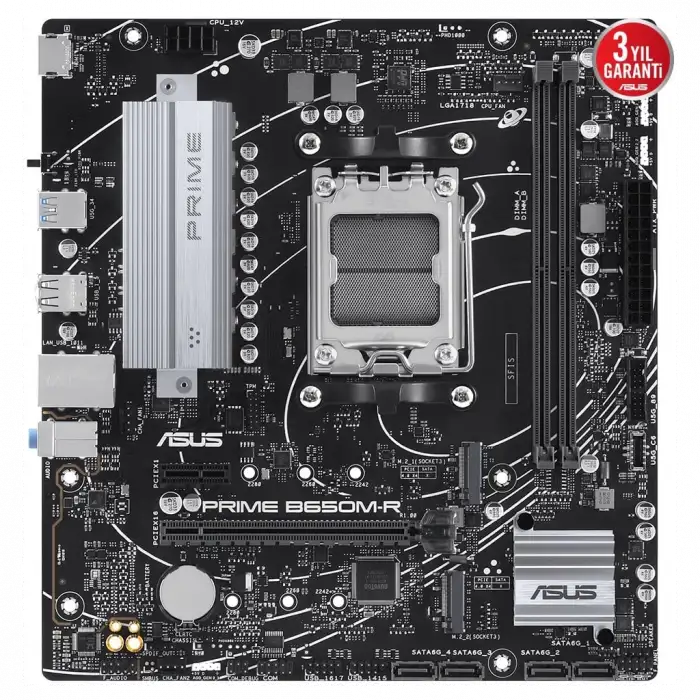 Asus Prıme B650m-r, 2xddr5, 2x M.2, Hdmı, Am5 Soket Anakart