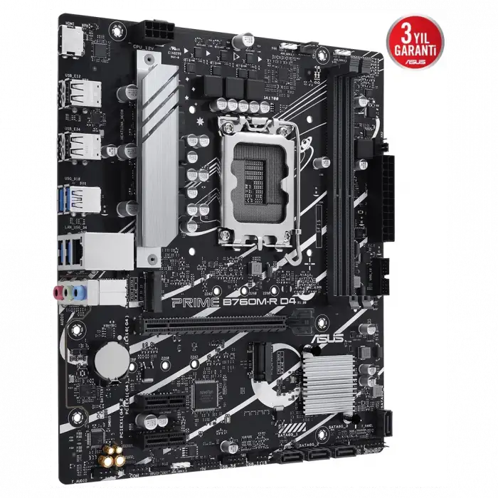 Asus Prıme B760m-r D4, 2xddr4, 2x M.2, Hdmı, 12-13-14.nesil, Lga1700 Soket, Anakart