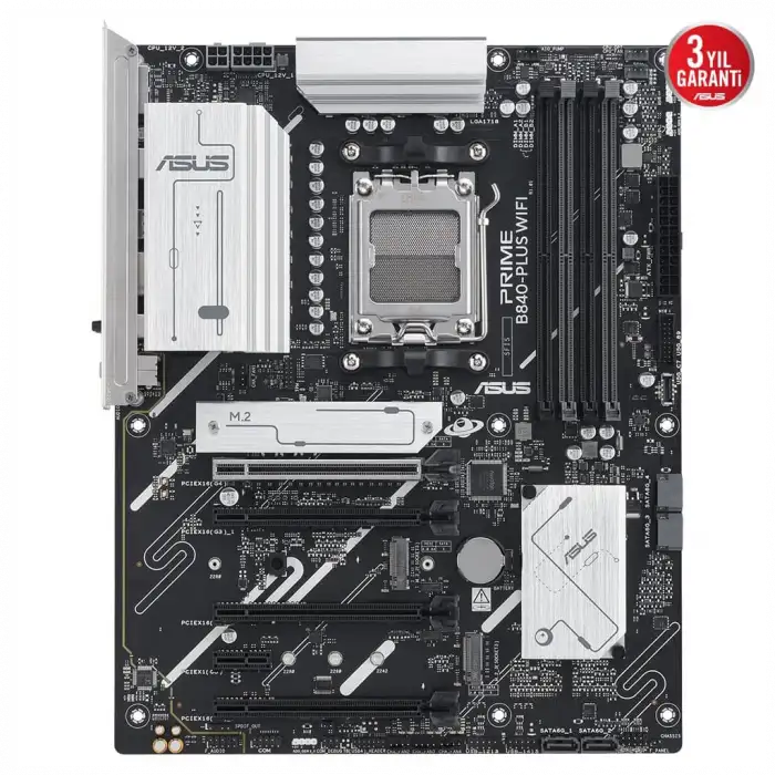 ASUS PRIME B840-PLUS WI-FI, 4xDDR5, 3x M.2, HDMI, DP, Type-C, WI-FI 6E, Bluetooth 5.3, AM5 Soket GAMING Anakart