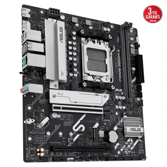Asus Prıme B850m-k, 2xddr5, 2x M.2, Dp, Hdmı, Am5 Soket Anakart