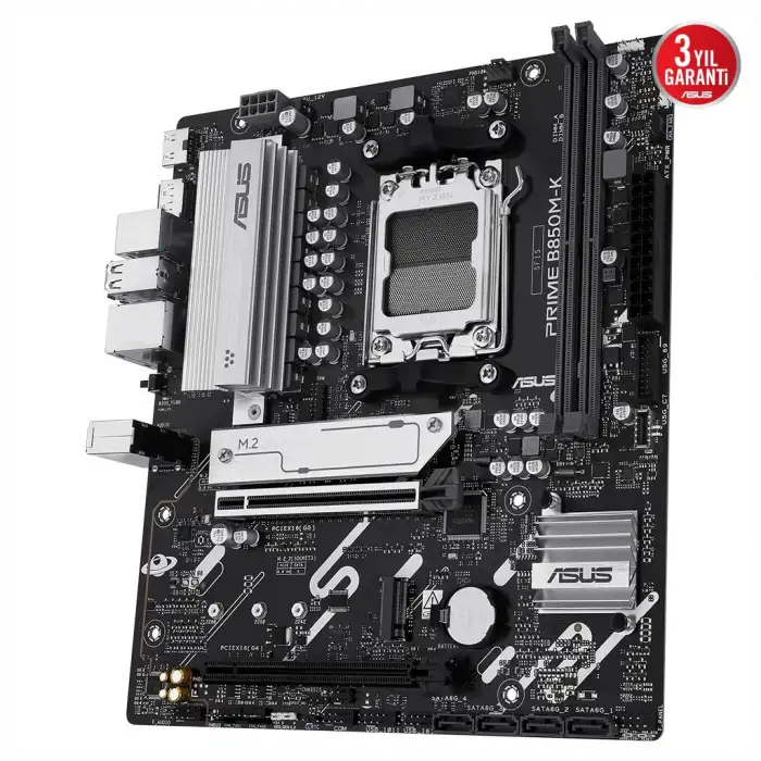 Asus Prıme B850m-k, 2xddr5, 2x M.2, Dp, Hdmı, Am5 Soket Anakart