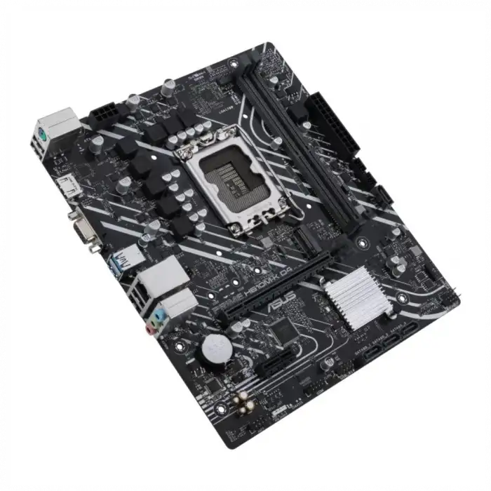 ASUS PRIME H610M-K D4 ARGB, 2xDDR4, M.2, HDMI, 12-13.14.Nesil, LGA1700 Soket, Anakart
